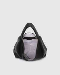 Valentina Slouch Shoulder Bag - Black. Louenhide