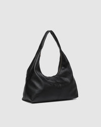 Valentina Slouch Shoulder Bag - Black. Louenhide
