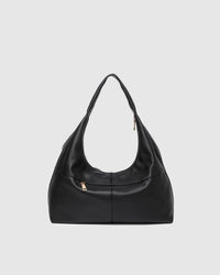 Valentina Slouch Shoulder Bag - Black. Louenhide