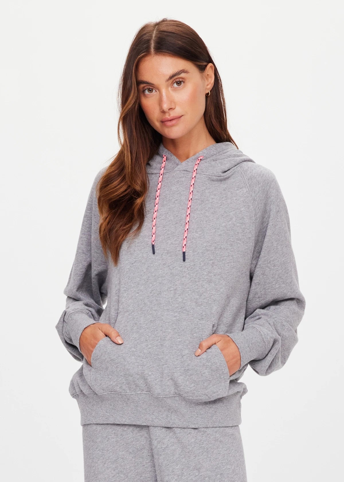Valley Raglan Hoddie - Grey Marle
