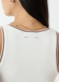 Victoria Rib Tank - Coconut