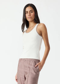 Victoria Rib Tank - Coconut