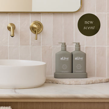 Wash & Lotion Duo - Willow Gum & Lemon Myrtle. Al.ive body