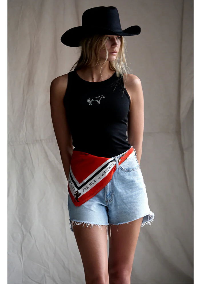 'Marlboro Crest Red' Cotton Bandana