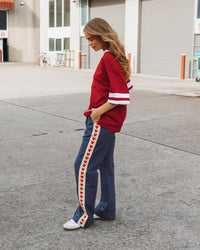 Queen of Hearts Tracksuit Pants -Blue