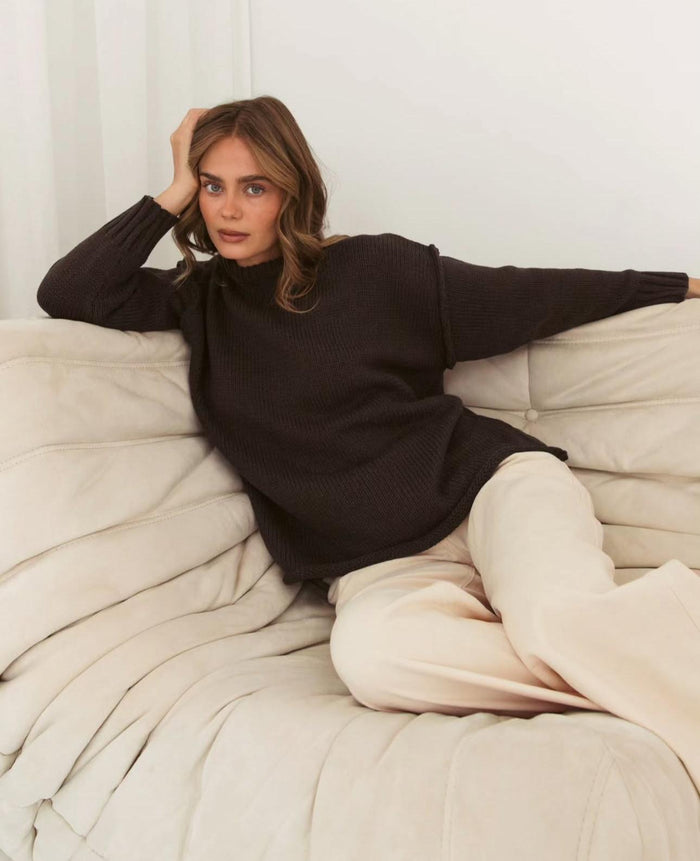 Ren Chocolate Knit Jumper