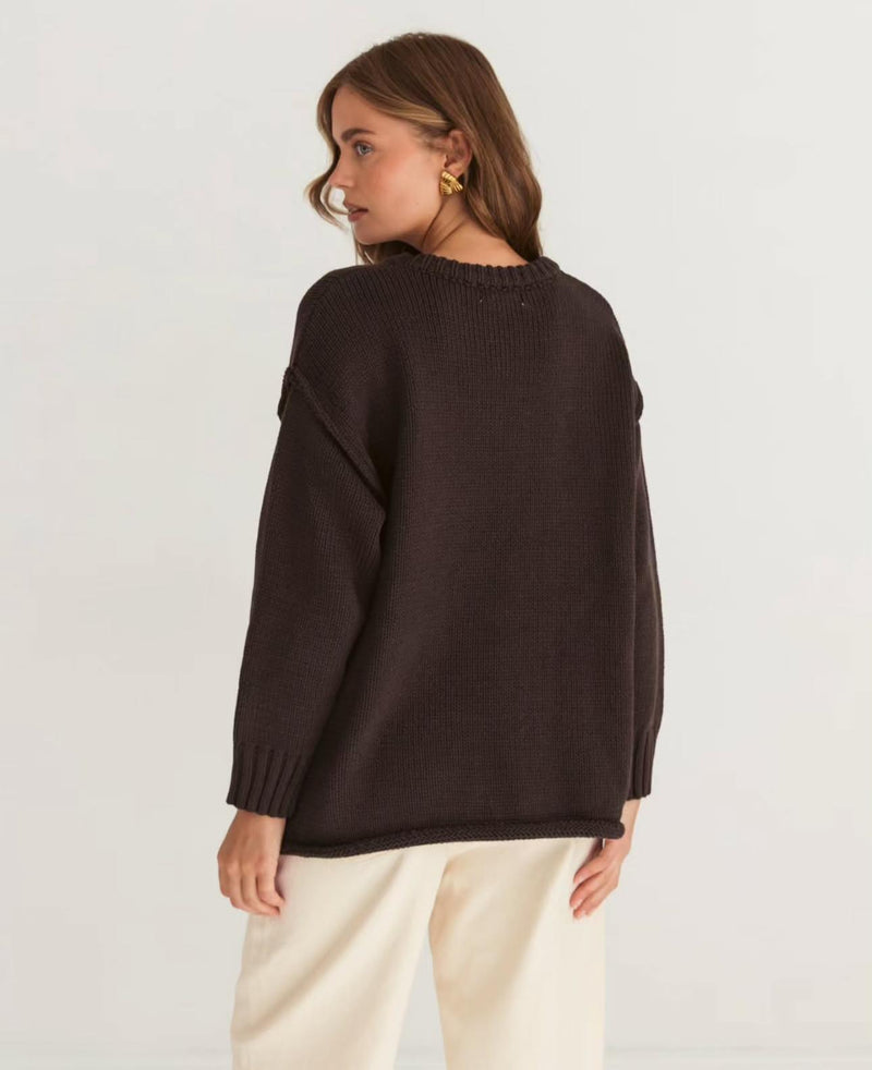 Ren Chocolate Knit Jumper