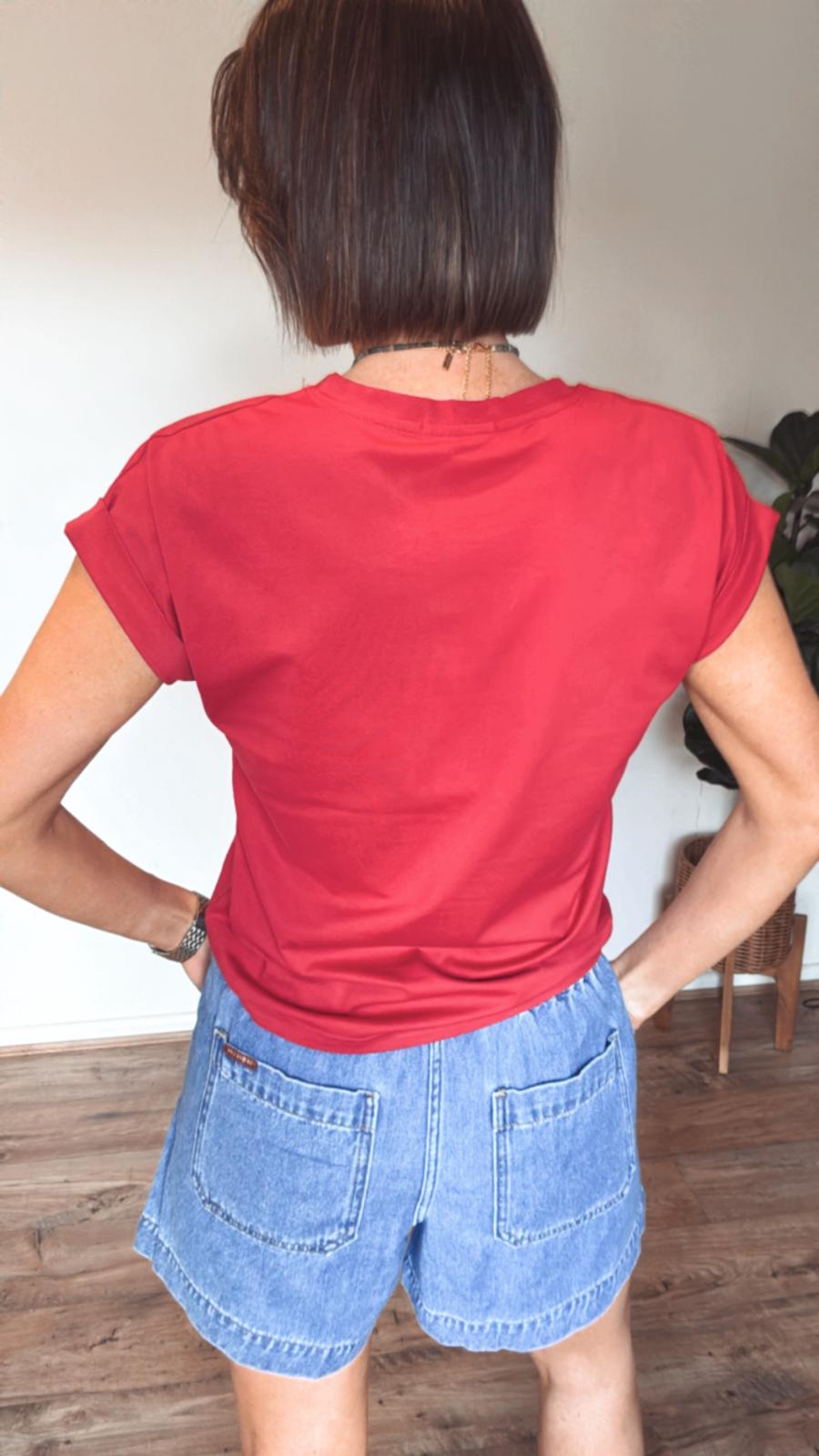 Rhodes Tee - Red