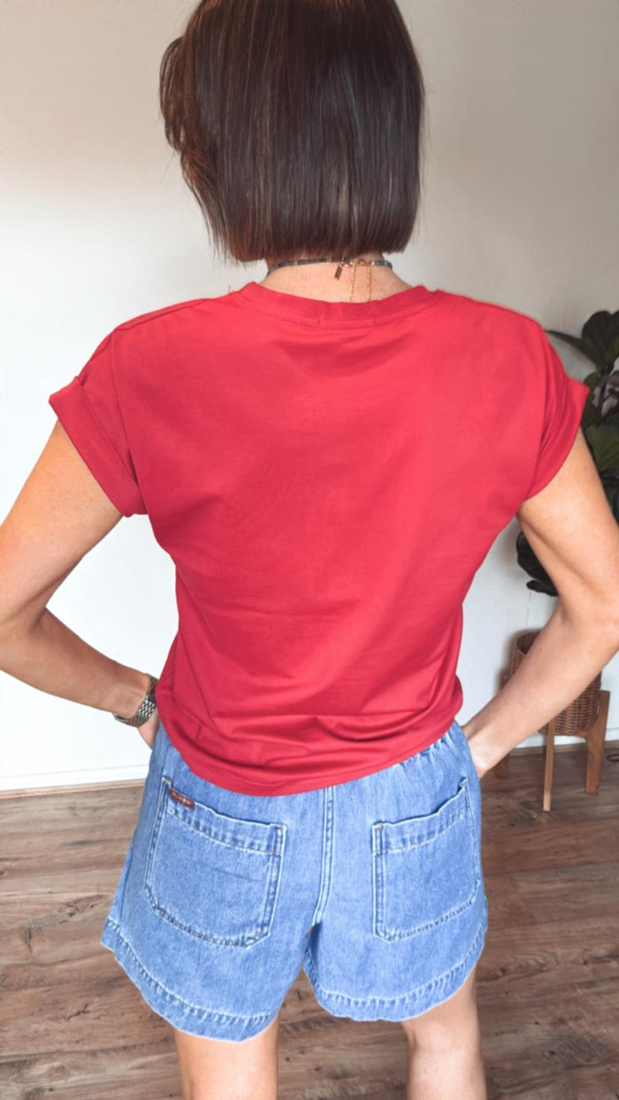 Rhodes Tee - Red