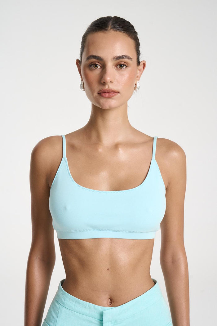 Sports Crop - Aqua