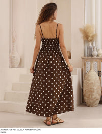 Iris Maxi - Chocolate Polka Dot
