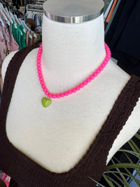 Candy Heart Beaded Necklace