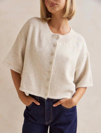 Simone knit Top - Oatmeal