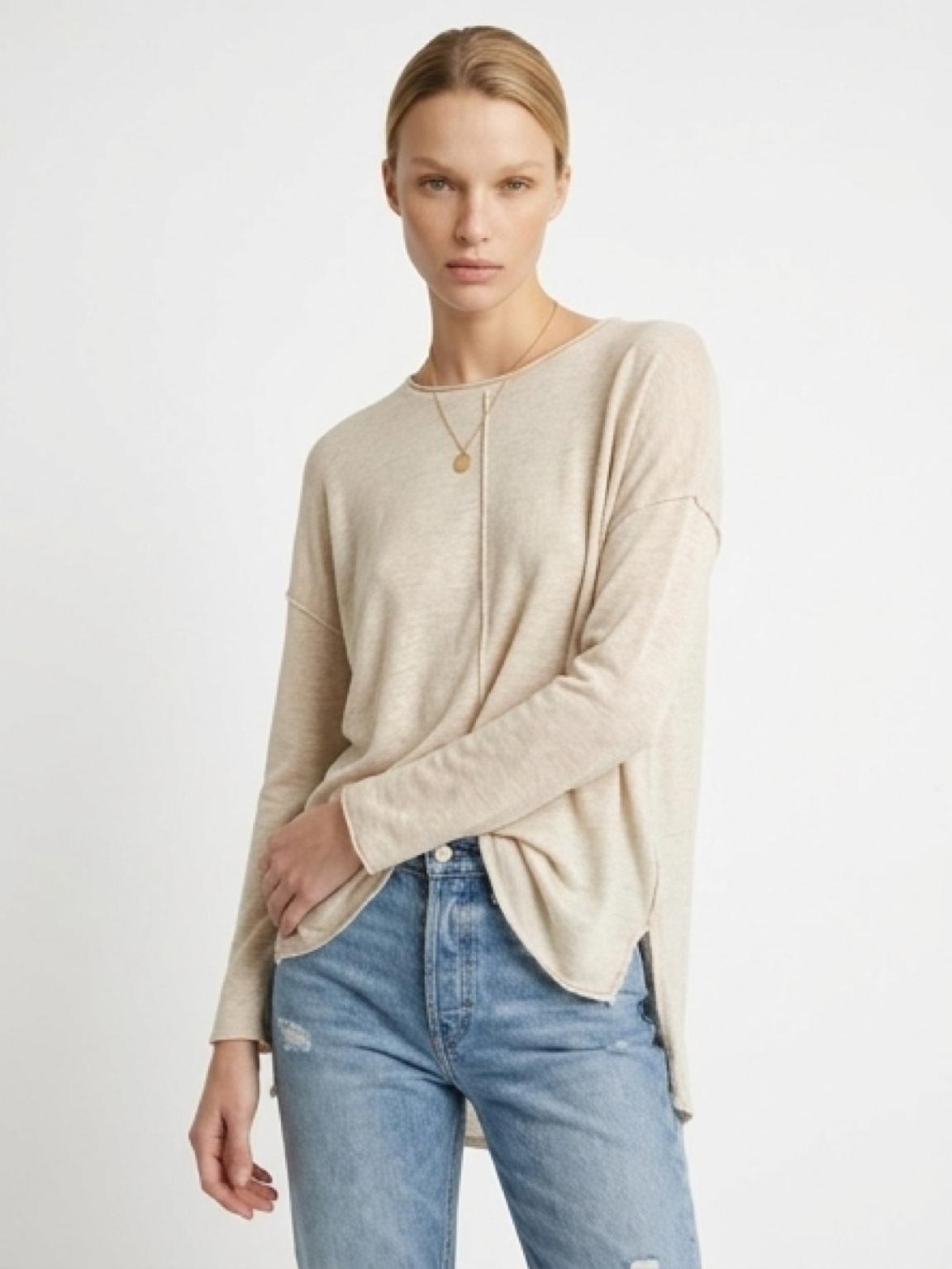 Lila Basic Top - Natural