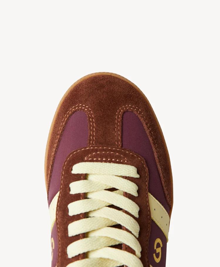 Goodsole 2001 Parallel - Maroon/Coffee/Yellow Suede