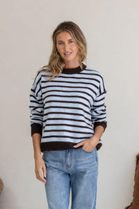 Zara Stripe Fluffy Knit