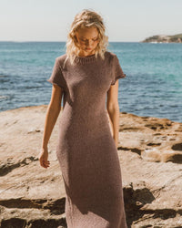 Kate Knitted Dress - Chocolate