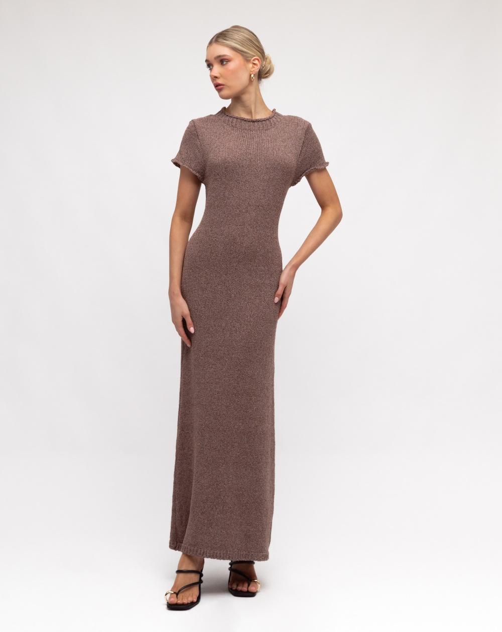 Kate Knitted Dress - Chocolate