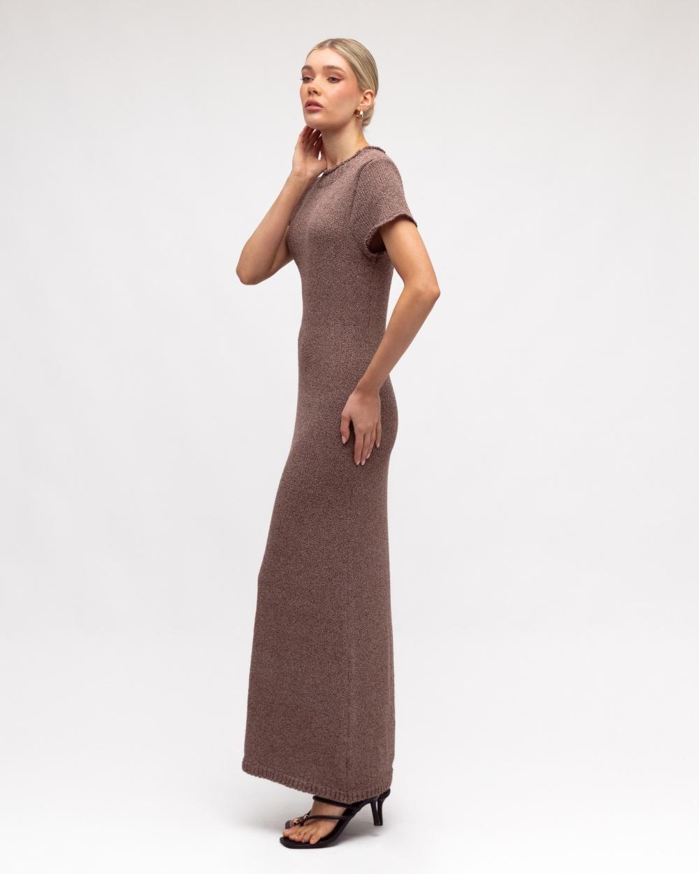 Kate Knitted Dress - Chocolate