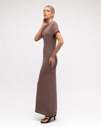 Kate Knitted Dress - Chocolate