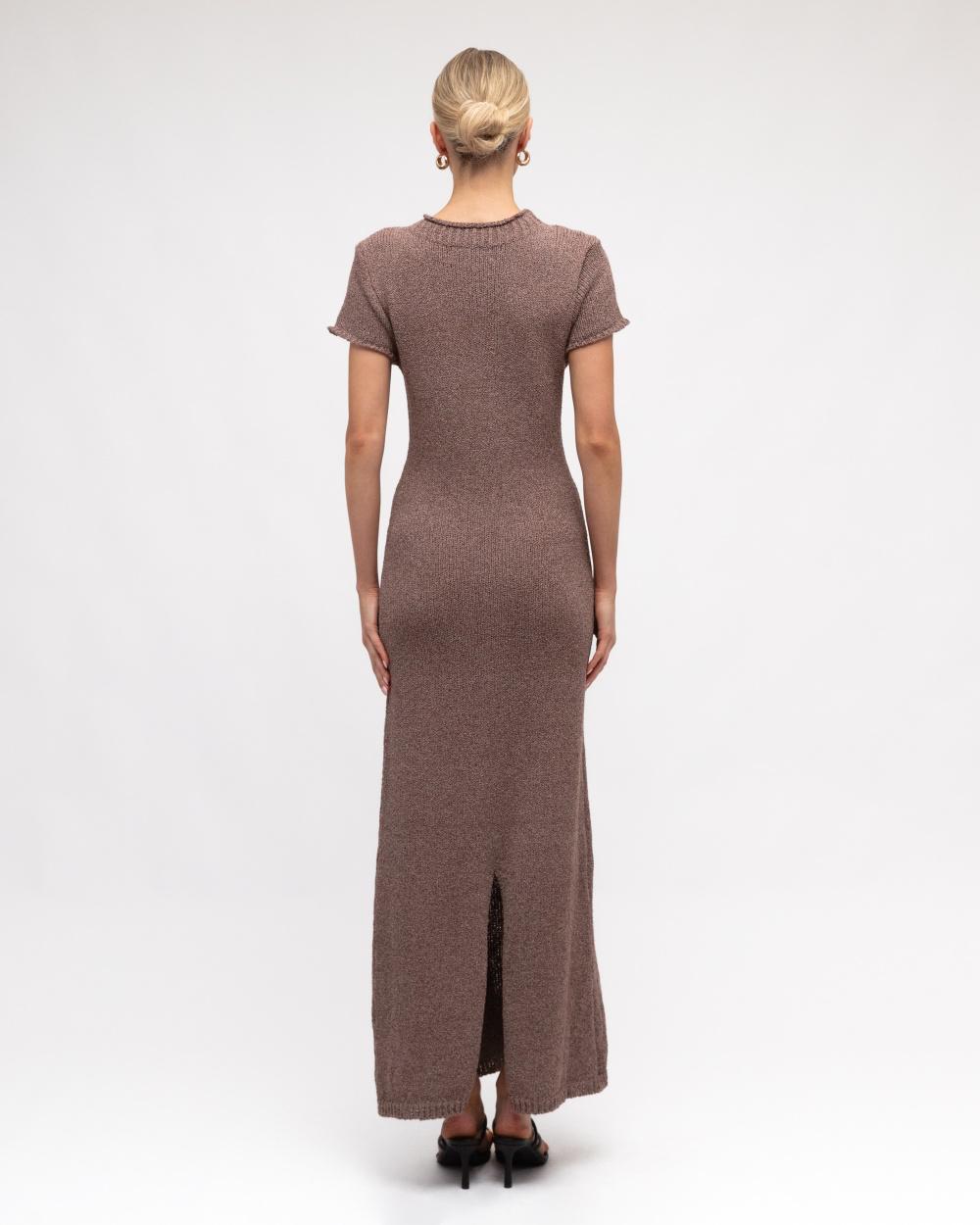Kate Knitted Dress - Chocolate