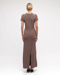 Kate Knitted Dress - Chocolate