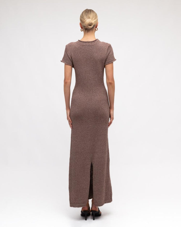 Kate Knitted Dress - Chocolate
