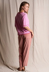 Nora Knit Tee - Bubblegum