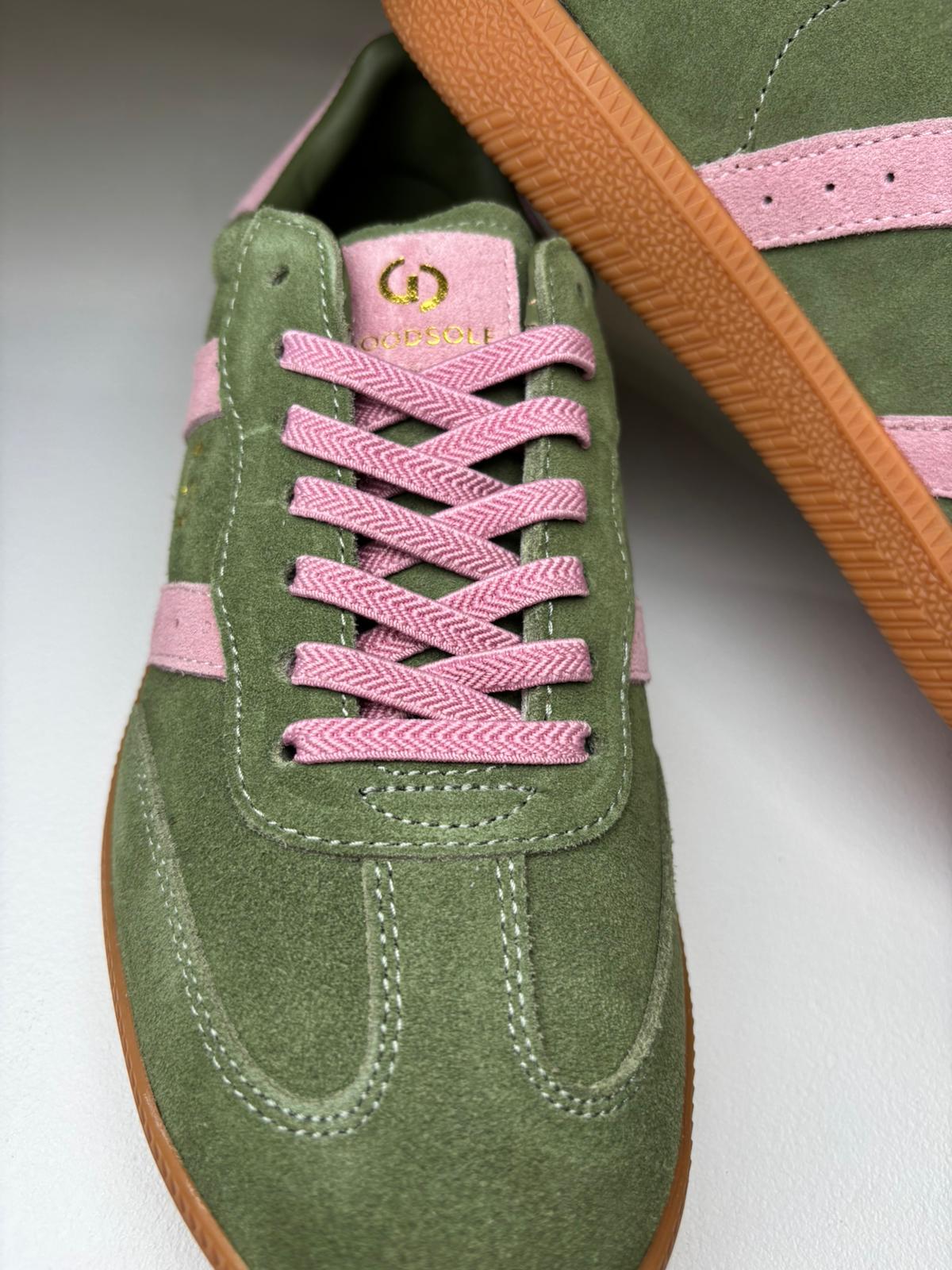 Goodsole 2001 Parallel - Sage/Pink Suede