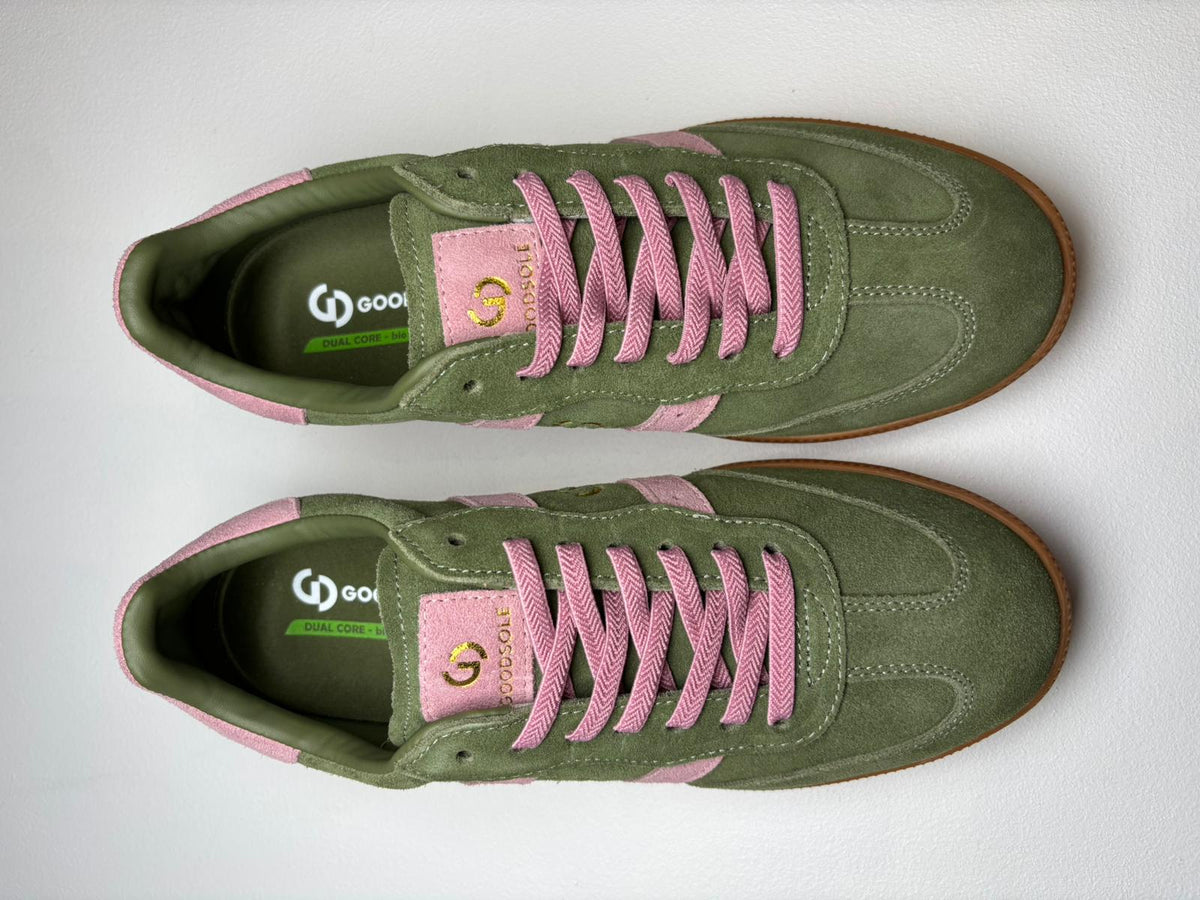 Goodsole 2001 Parallel - Sage/Pink Suede