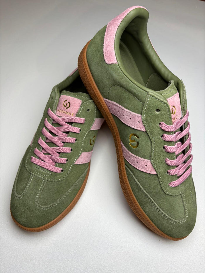 Goodsole 2001 Parallel - Sage/Pink Suede