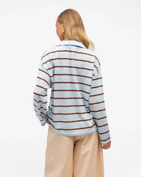 Romie Stripe Polo Top