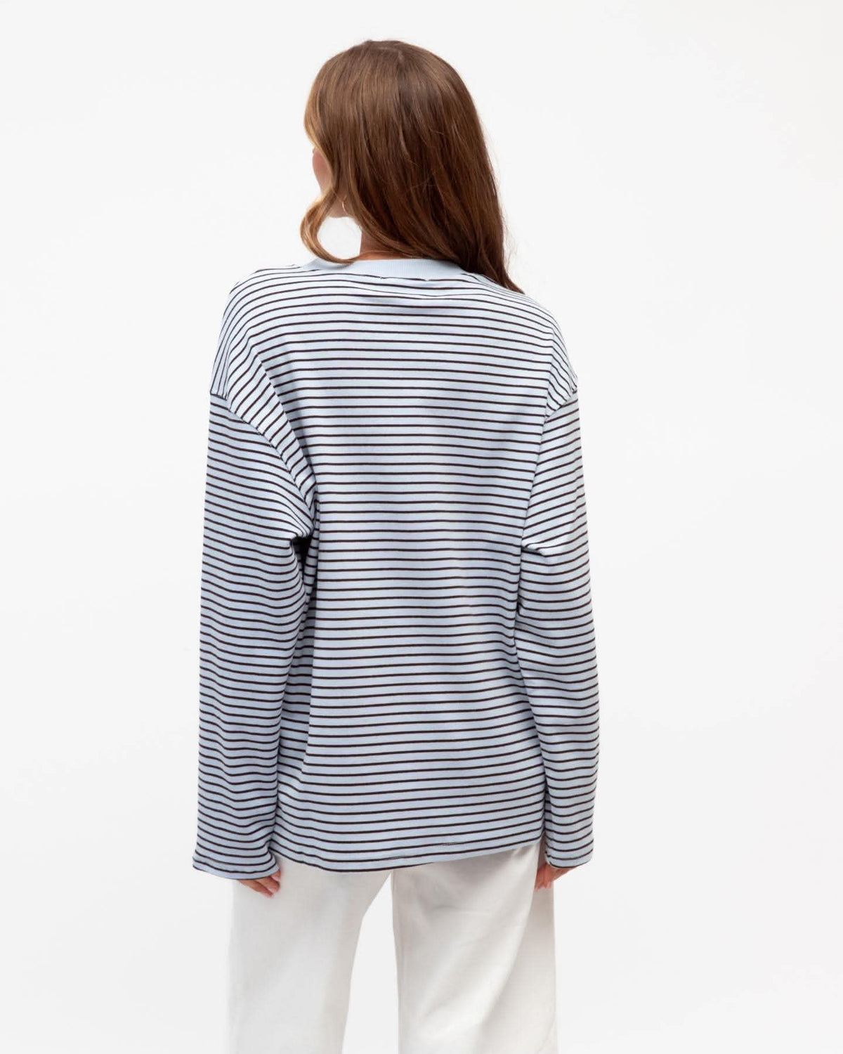 Maddie Long Sleeve Tee – Blue