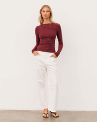 Sita Long Sleeve Tee - Plum