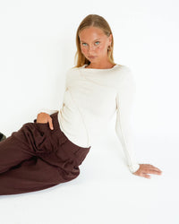 Sita Long Sleeve Top - Ivory