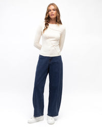 Sita Long Sleeve Top - Ivory