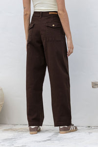 Stretch Barrel Jean – Chocolate