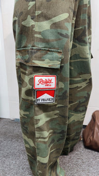 Dark Camo Pants With Patches