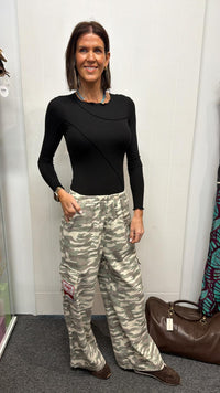 Light Camo Pants With Patches