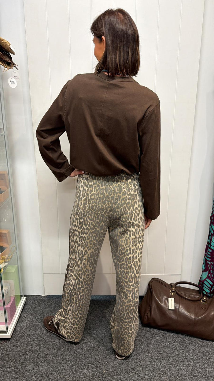 Leopard Pants with Star Side