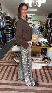 Leopard Pants with Star Side
