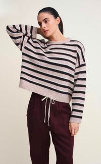 Stripe Otto Knit - Rich Chocolate Stripe