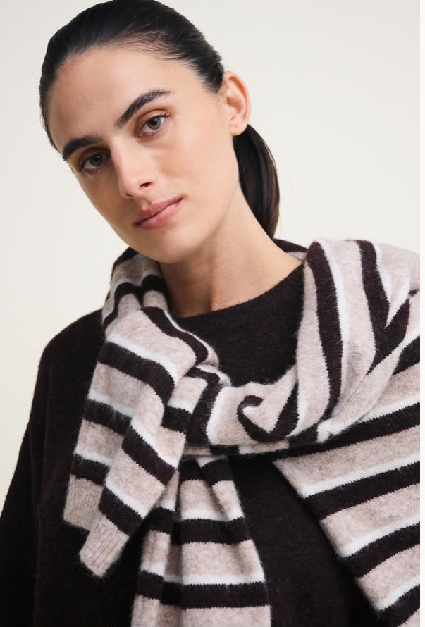 Stripe Otto Knit - Rich Chocolate Stripe