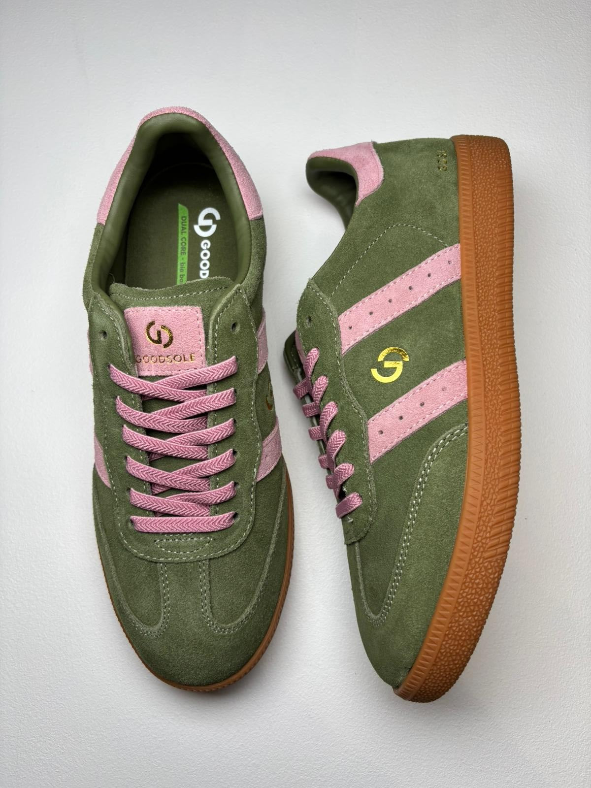 Goodsole 2001 Parallel - Sage/Pink Suede