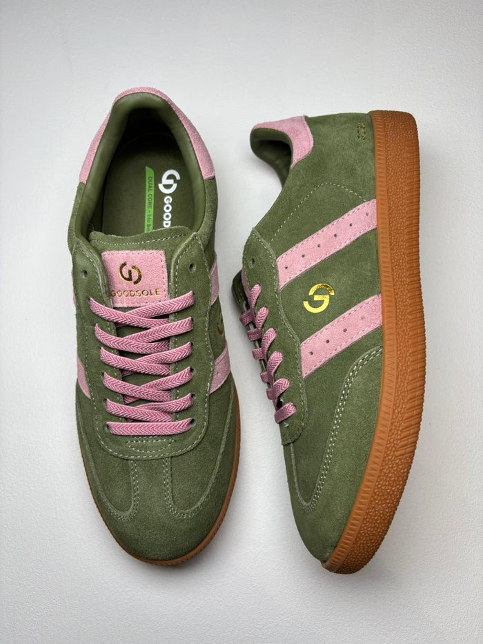 Goodsole 2001 Parallel - Sage/Pink Suede