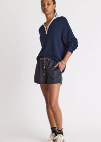 Wool Iggy Short - Pinstripe