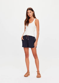 Wool Iggy Short - Pinstripe