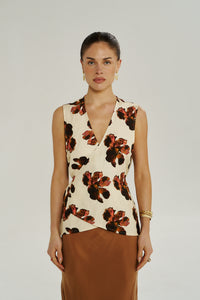 Wrap Vest - Butter Fleur