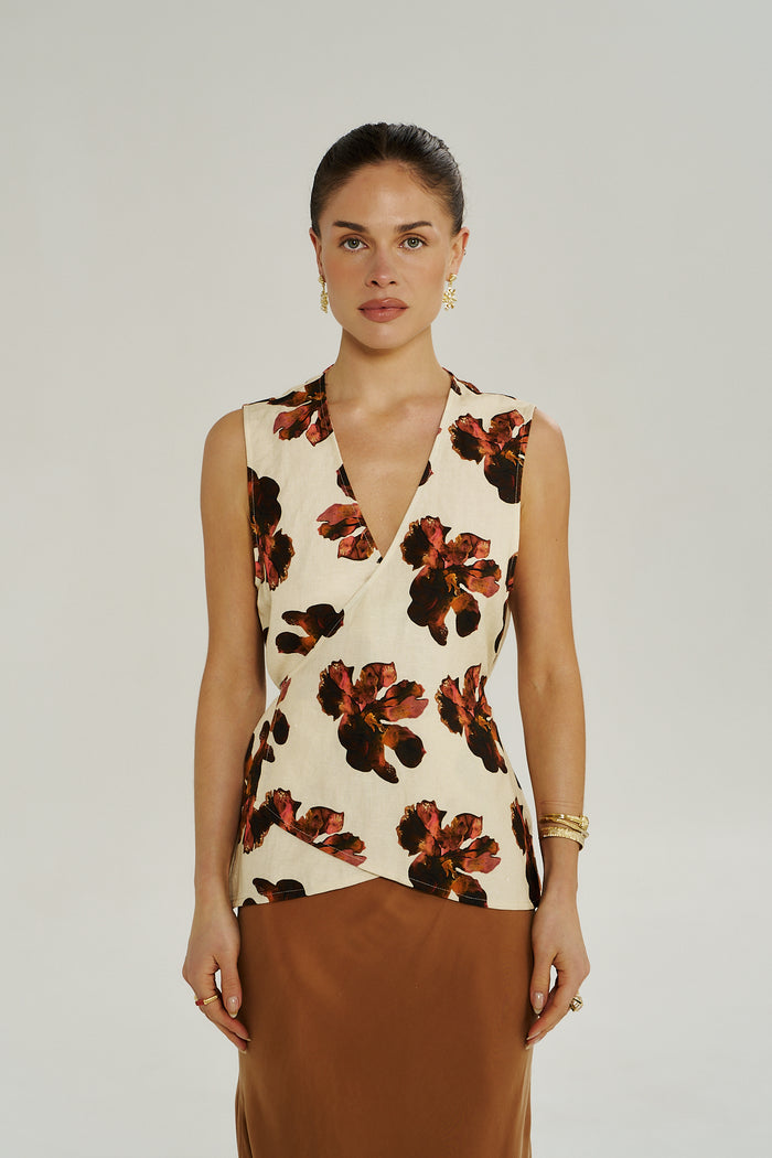 Wrap Vest - Butter Fleur