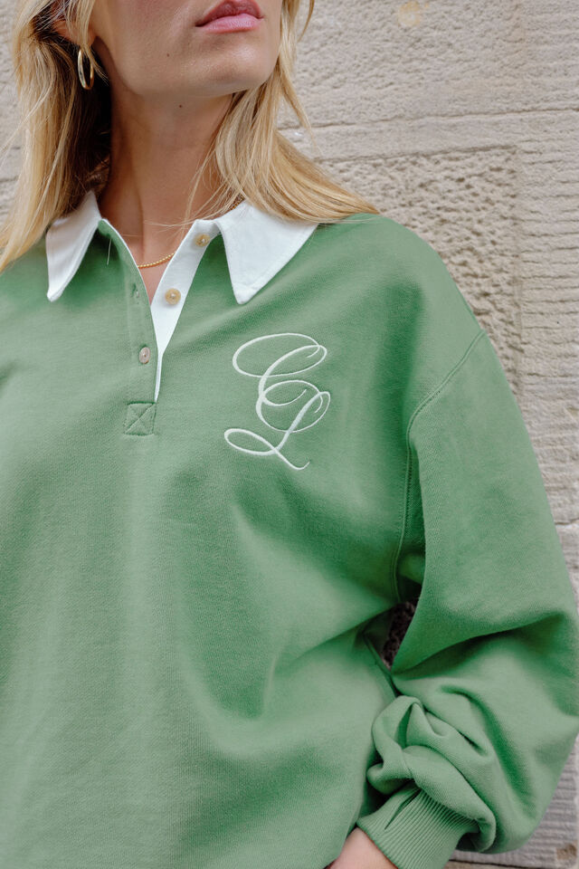 Wren Rugby Sweat -  Pistachio White Club Logo